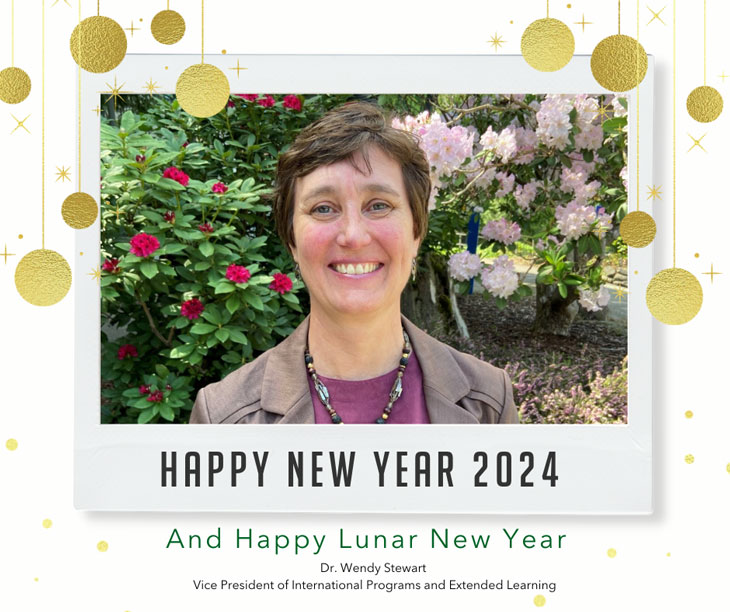 Happy New Year and Lunar New Year 2024 from Dr. Wendy Stewart