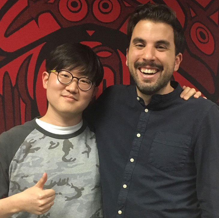 Je Seung You with his former advisor, Andrew Turgeon
