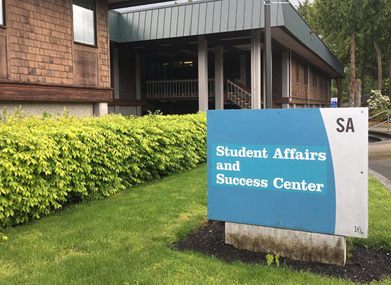 Photo of the Student Affairs and Success Center entrance