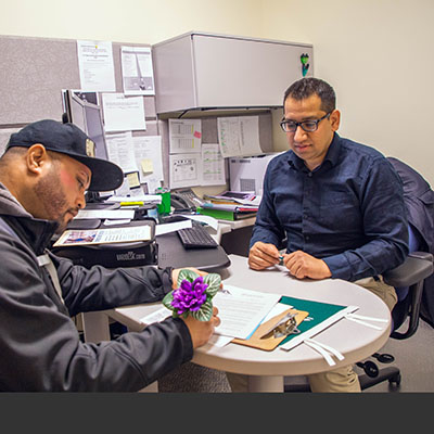 GRC student and teacher