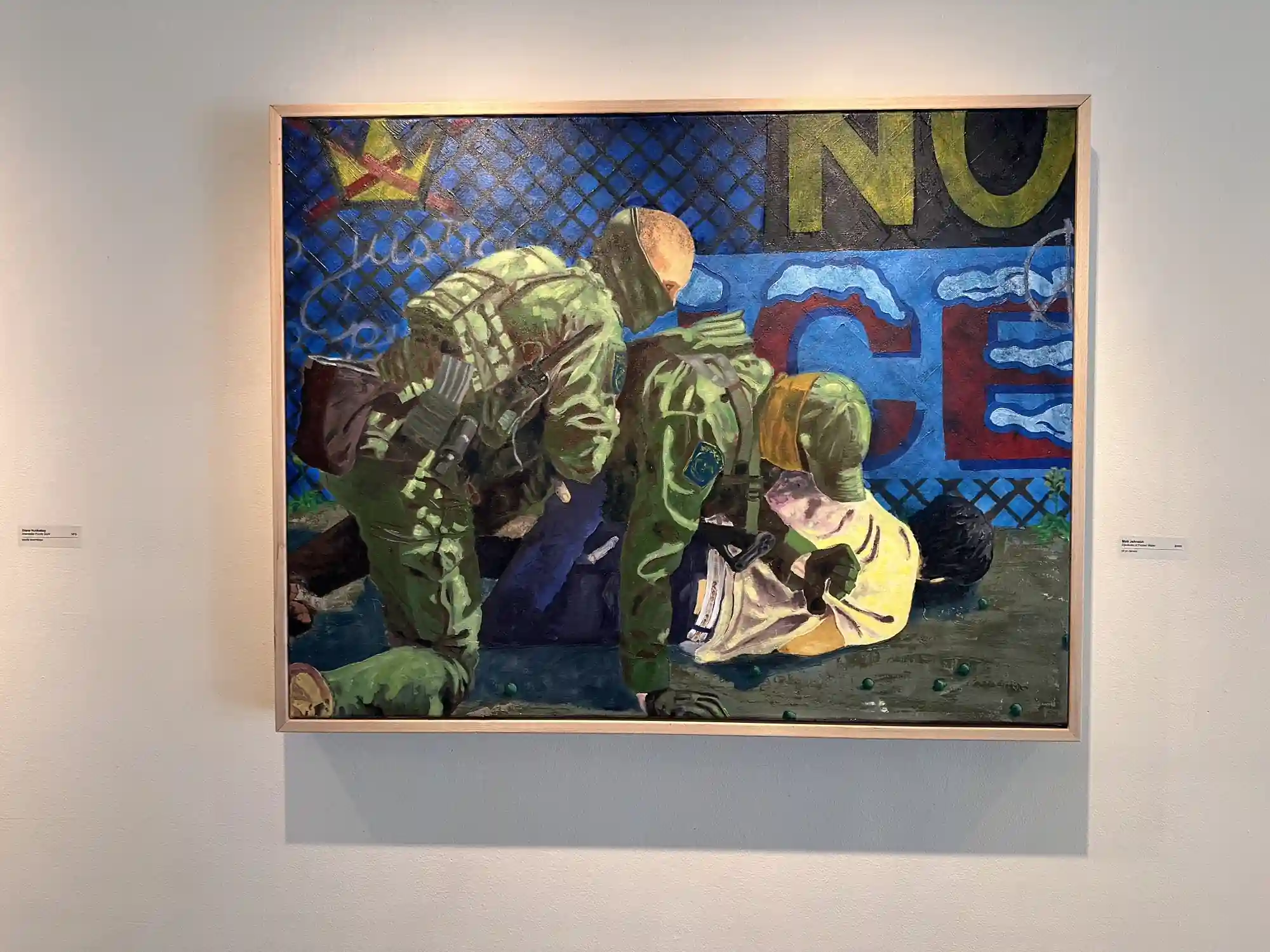 Matt Johnson, Injustices of Frozen Water, 2026, oil on canvas, 34"x 44"