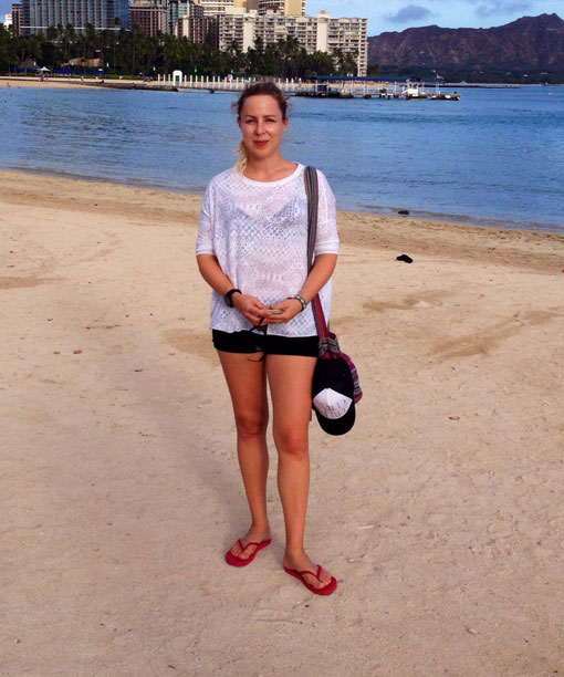 Maria Johansson in Hawaii