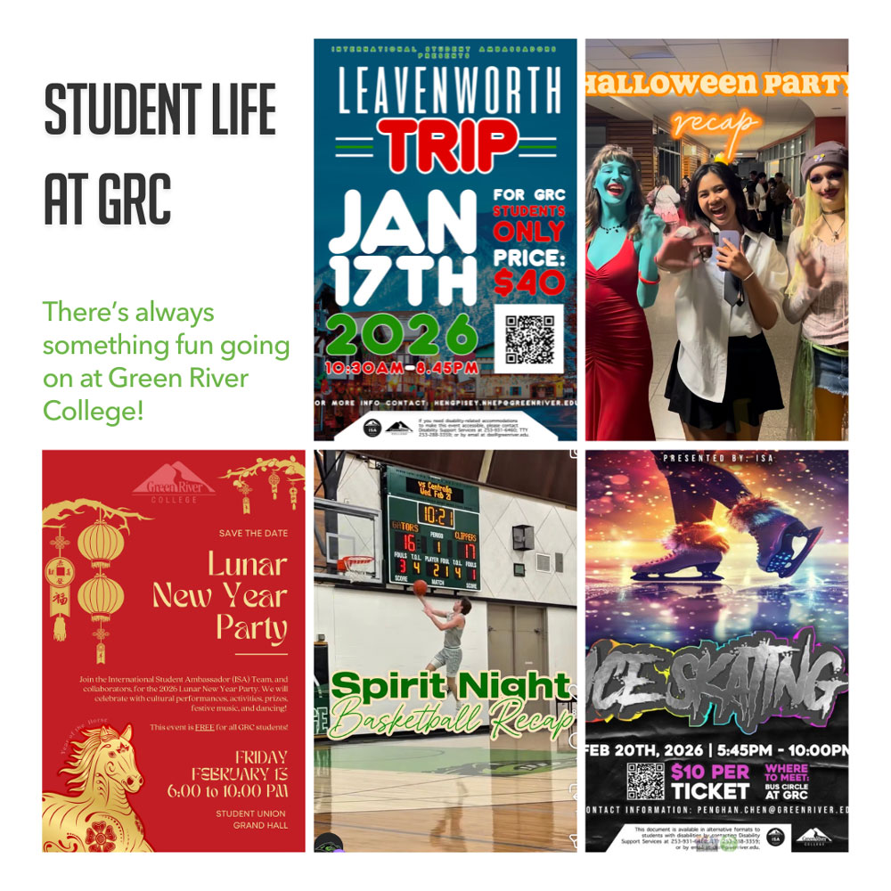 Examples of fun activities at Green River College