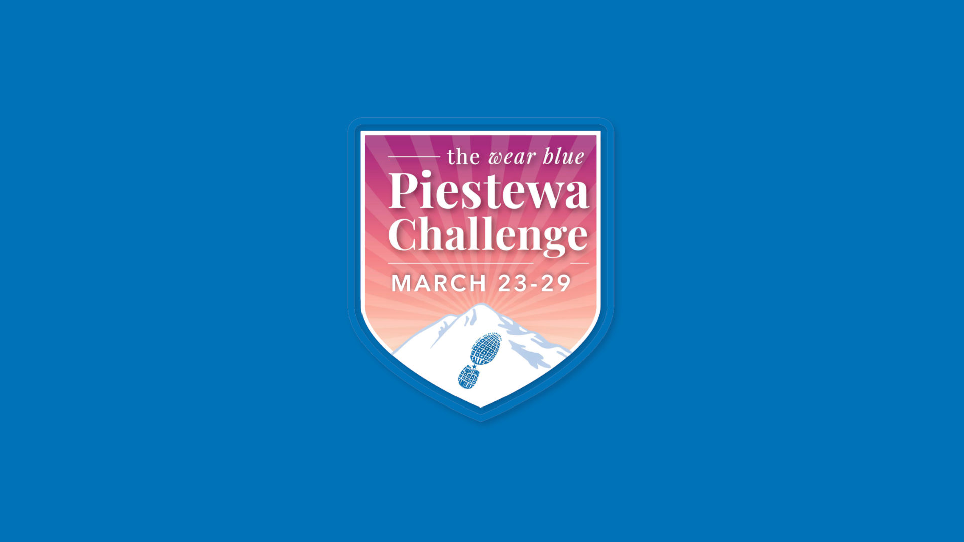 the wear blue Piestewa Challenge March 23-29