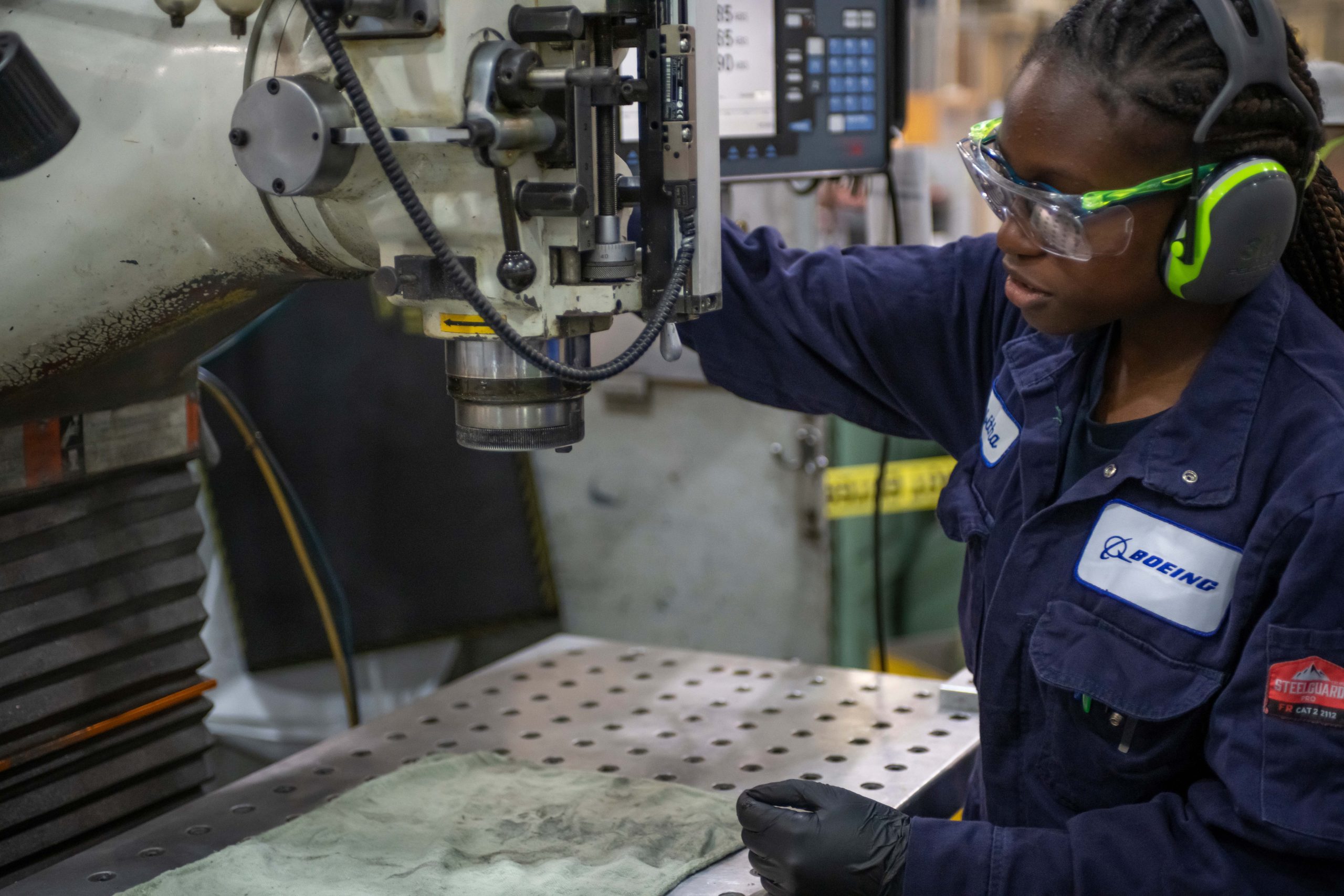 Aerospace working using machinery 