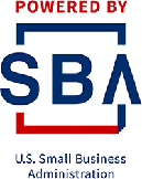 logo reading 'Powered by SBA U.S. Small Business Administration'