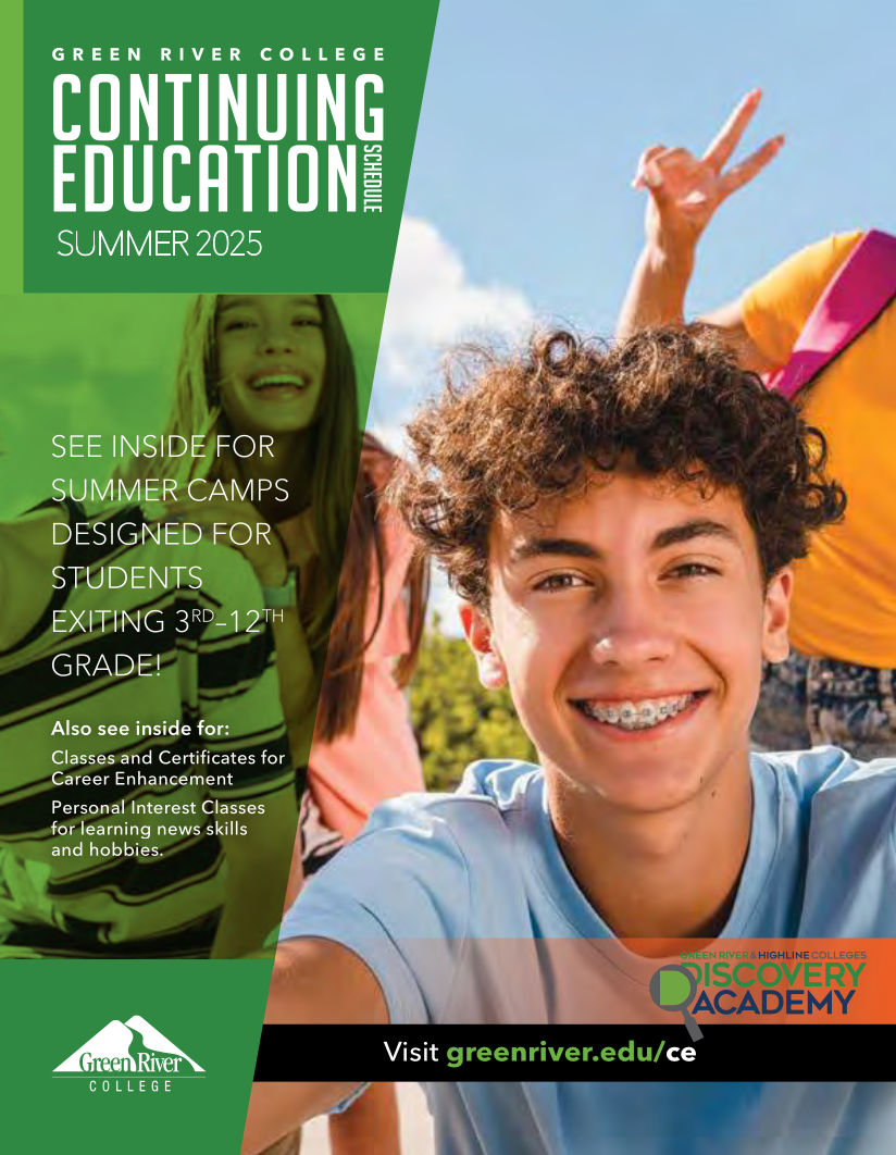 Green River College Continuing Education Class Schedule, Summer 2025