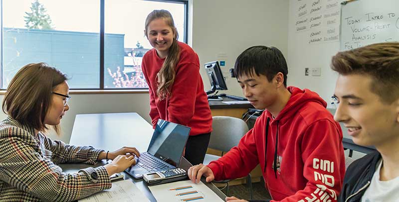 Students study together